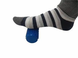 masážny valec na nohy - modrý